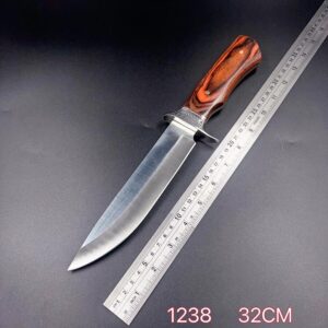 Faca De Caça Pesca Churrasco Luxo Fulltang Inox 1238