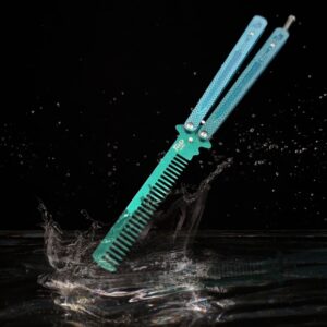 Canivete Butterfly Cs Go Trava Mola Sem Corte Treino Manobras Aço Profissional AK3-BSL3