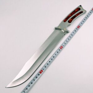 Faca De Caça Grande Churrasco Modelo Luxo Fulltang Inox DD2-VM