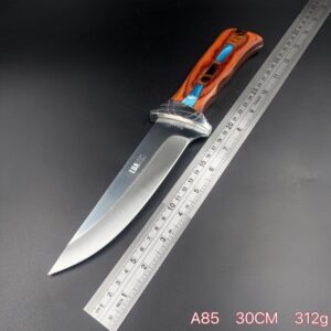 Faca De Caça Pesca Churrasco Luxo Fulltang Inox A85