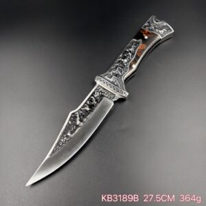 Faca De Caça Damasco Artesanal KB3189B