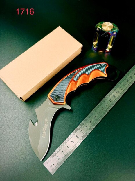 Canivete Fox Knives Karambit Lamina Serra E Lisa Multi Uso 1716