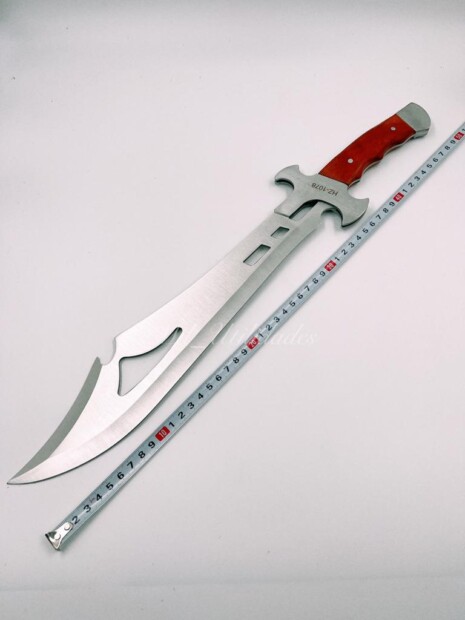 Faca Facao Esportiva Cabo Madeira Especial Fulltang 004