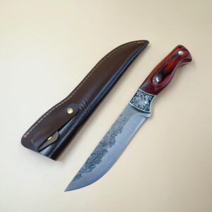 Faca De Caça Pesca Churrasco Luxo Fulltang Inox DJ351