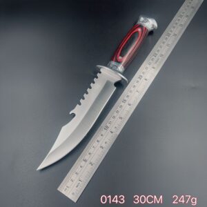 Faca De Caça Pesca Churrasco Luxo Fulltang Inox 0143-9003