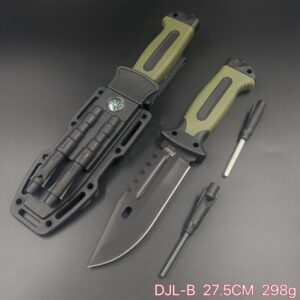 Faca Tatica C/ Pederneira Apito Camping Selva DJL-B