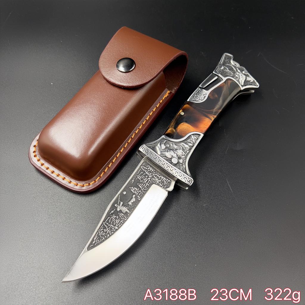 Caniverte De Caça Damasco Artesanal C/ Bainha A3188B
