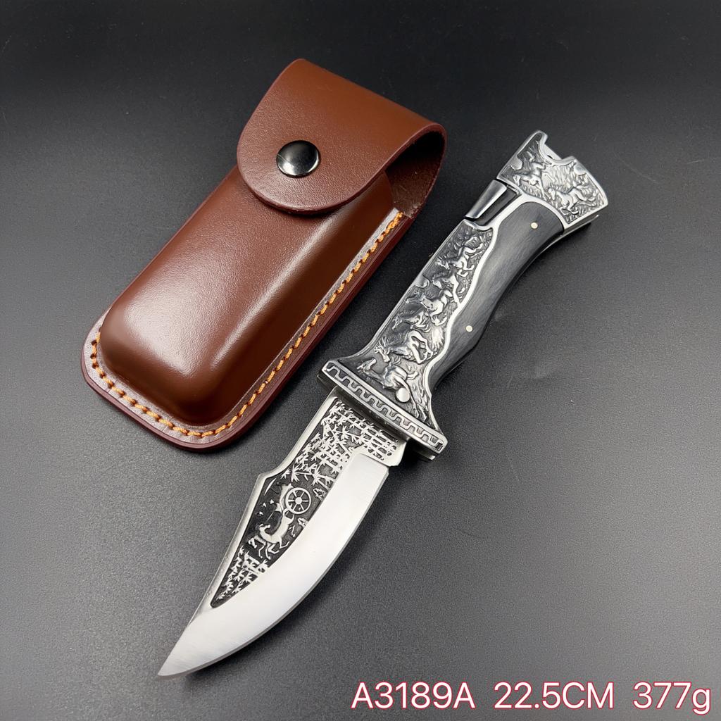 Caniverte De Caça Damasco Artesanal C/ Bainha A3189A