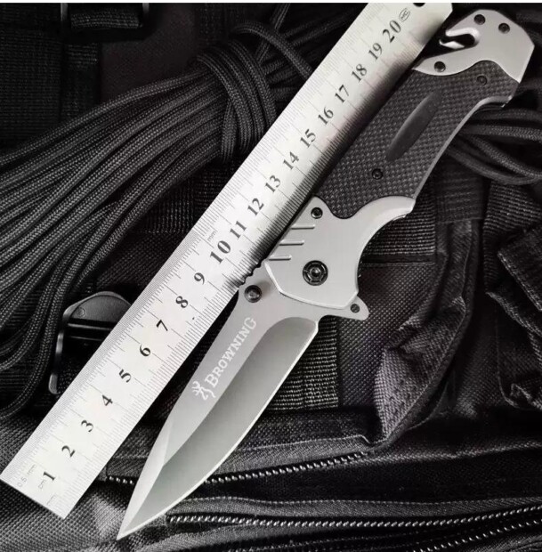 Canivete Tático Militar Semi Automatico Estilo Browning FA-18-1