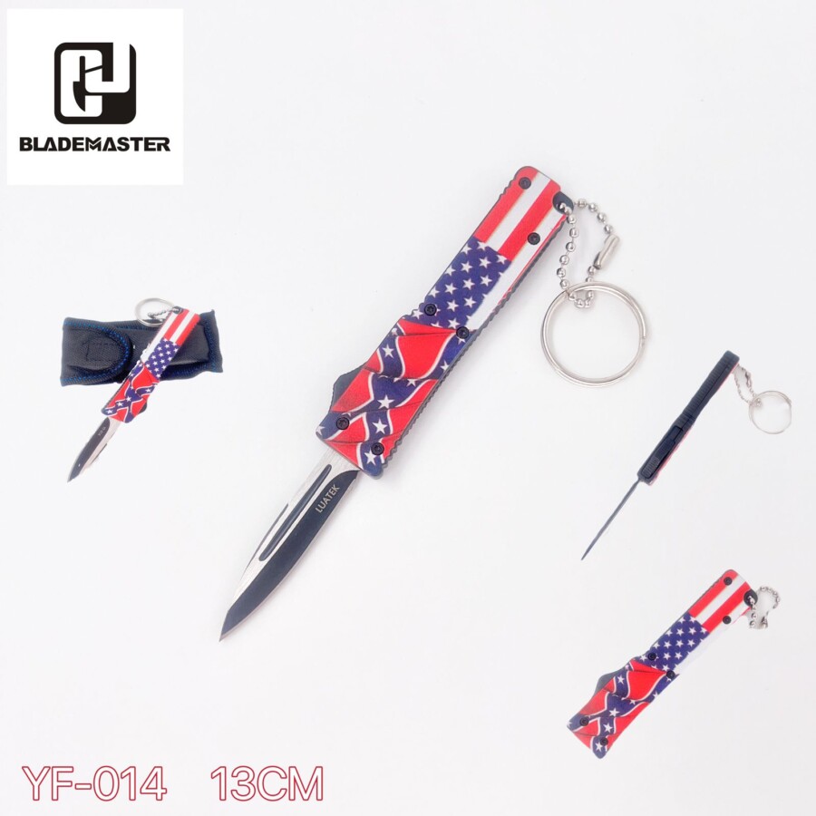 Canivete Mini 13cm Automático Retrátil Abertura Frontal YF-014