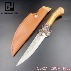 Faca Cutelo Artesanal Do Chefe Leao Cabo Abs CJ-27