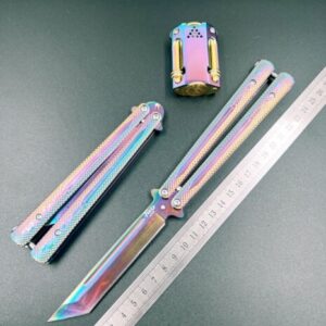 Canivete Butterfly Cs Go Trava Mola Afiado Manobras Aço Profissional AK3-CS-4