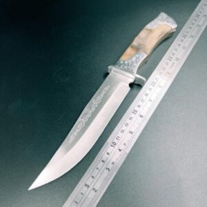 Faca De Caça Pesca Churrasco Luxo Fulltang Inox A22