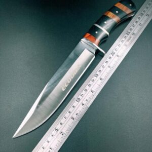 Faca De Caça Pesca Churrasco Luxo Fulltang Inox 7114