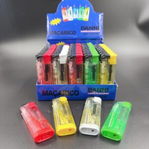 Isqueiro Maçarico Display 50 Unid. Regulador E Recarregáve.DANNI-W93B