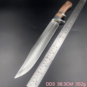 Faca De Caça Grande Churrasco Modelo Luxo Fulltang Inox DD3