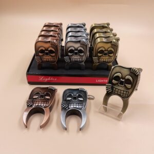 Nova Celebridade Da internet Isqueiro De Maçarico Recarregável A Prova De Vento A24-Dente