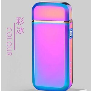 Isqueiro Giratório De Plasma Recarregável A Prova De Vento Usb Turbo Elétrico H-04-Color