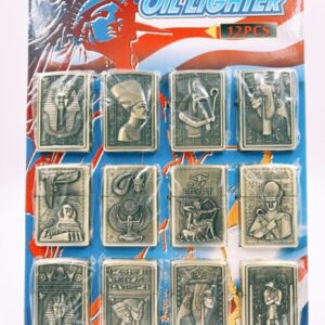 Kit Isqueiro Etiloso e Clássico, Egípcios 6119-6189-6161 12pcs