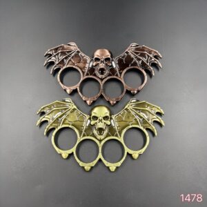 Soco Inglês Soqueira Caveira Aço Defesa Pessoal 1478