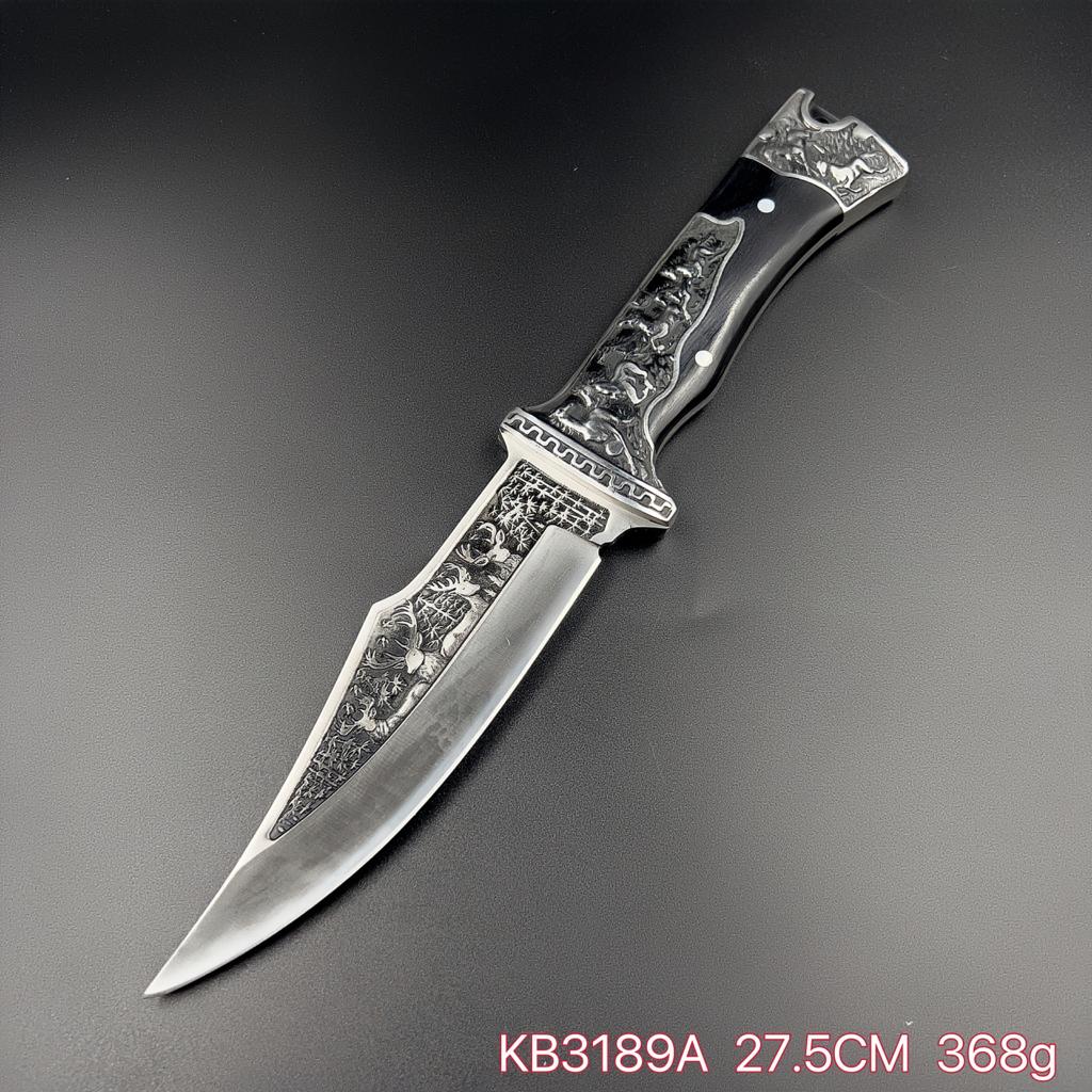 Faca De Caça Damasco Artesanal KB3189A