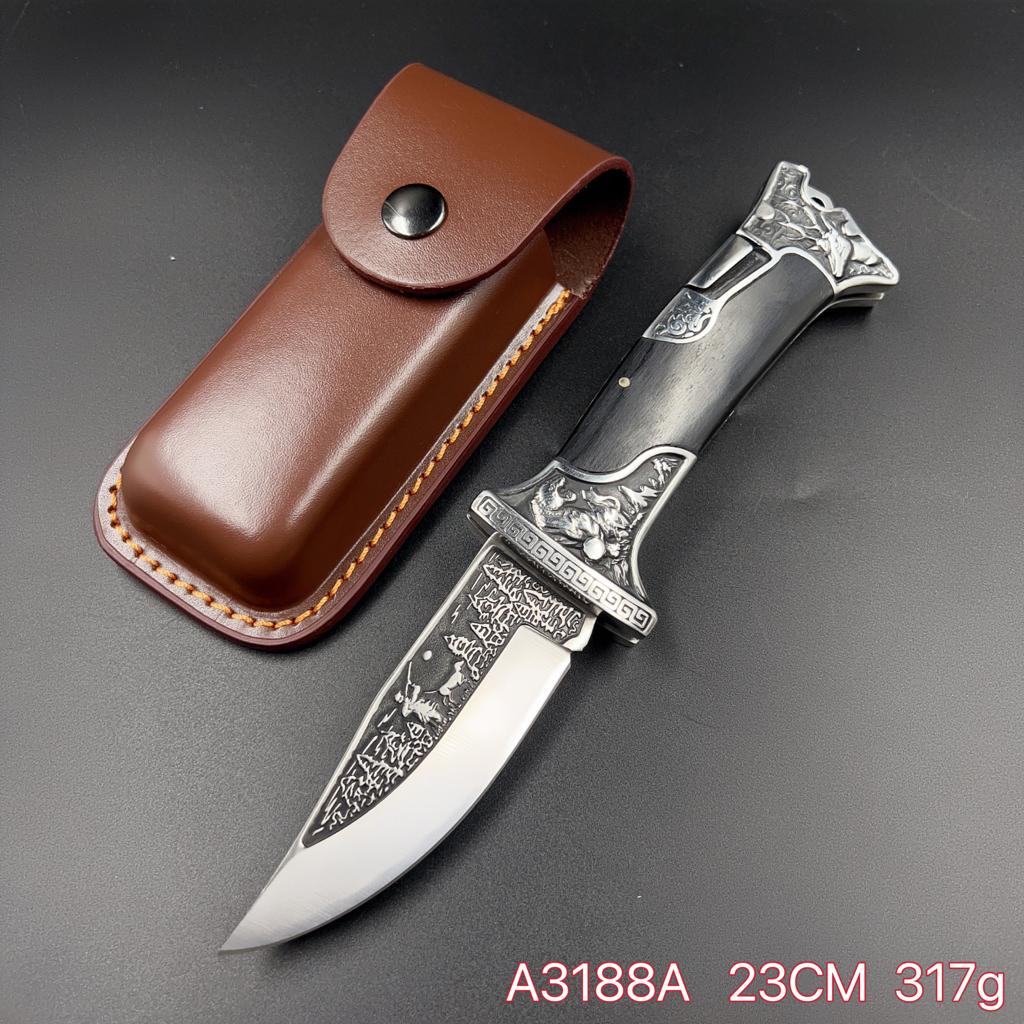 Caniverte De Caça Damasco Artesanal C/ Bainha A3188A