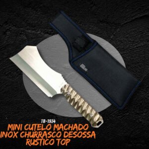 Mini Cutelo Machado Inox Churrasco Desossa Rustico Top 1934