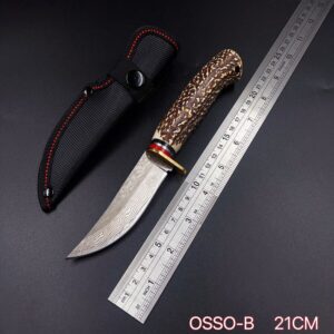 Faca Cabo Osso Afiada +bainha -B