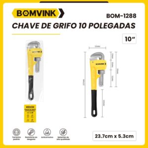 Chave de Grifo 10 Polegadas BOMVINK BOM-1288