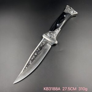 Faca De Caça Damasco Artesanal KB3188A