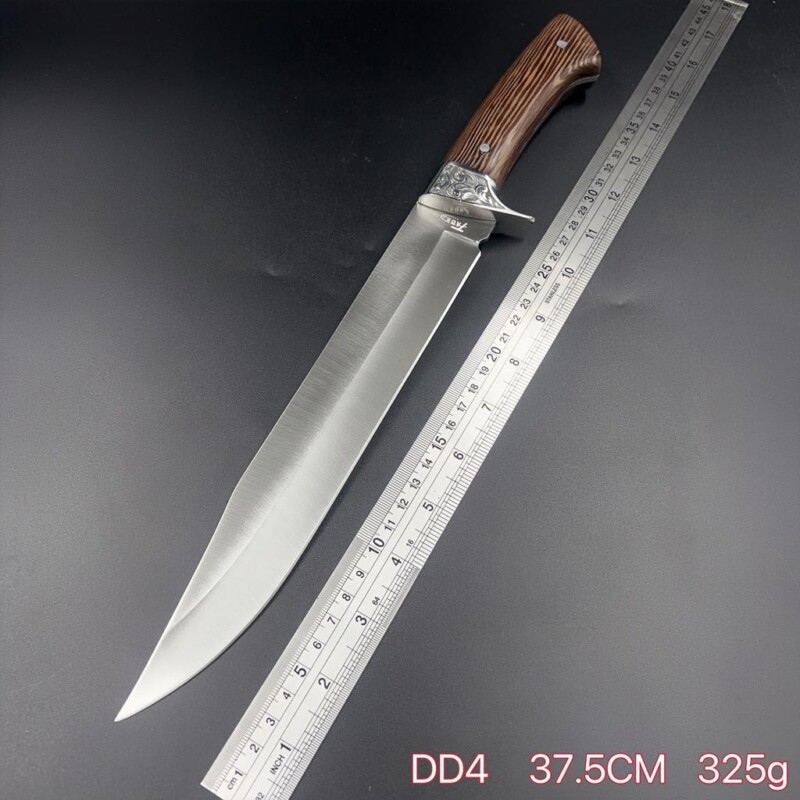 Faca De Caça Grande Churrasco Modelo Luxo Fulltang Inox DD4