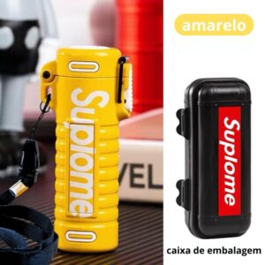 Nova Celebridade Da Internet Isqueiro De Maçarico Recarregável à prova d’ água Fogo Amarelo A27-AM