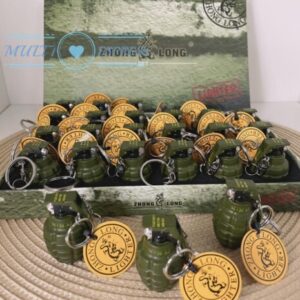 Isqueiro Granada À Prova De Vento Chaveiro Metal-P