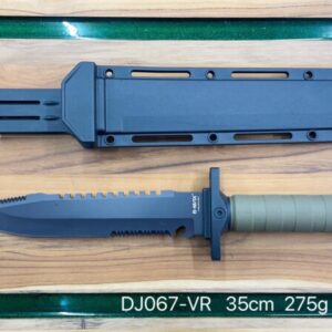 Faca De Caça Pesca Churrasco Luxo Sobrevivencia Com Serra e Cabo Anti derrapante DJ067-VR