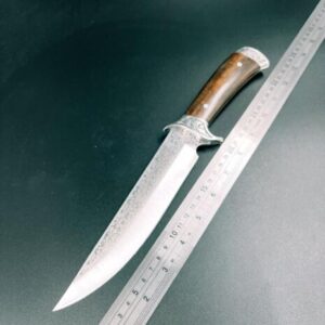 Faca De Caça Pesca Churrasco Luxo Fulltang Inox H-1030