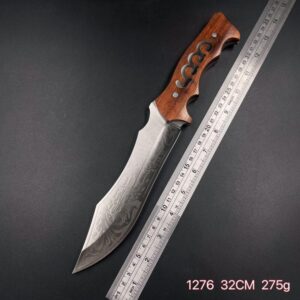 Faca De Caça Pesca Churrasco Luxo Fulltang Inox 1276