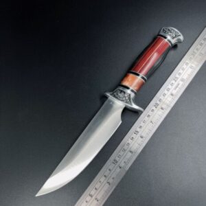 Faca De Caça Pesca Churrasco Luxo Fulltang Inox 0702