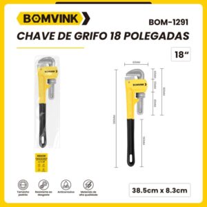 Chave de Grifo 18 Polegadas BOMVINK BOM-1291