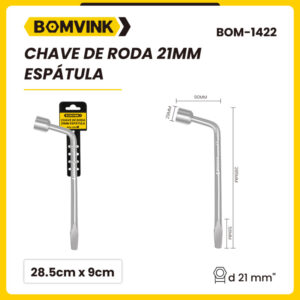 Chave de Roda 21mm Espatula BOMVINK BOM-1422