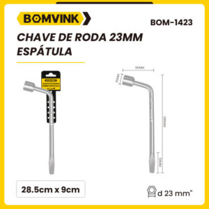 Chave de Roda 23mm Espatula BOMVINK BOM-1423