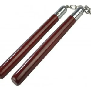 Nunchaku De Madeira Com Rolamento Kung Fu Karatê FL8112-M