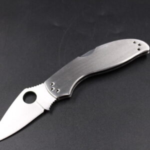 Canivete Manual Artesanal 16cm De Aço Inox Monobloco Com Clip Top Linha 888R