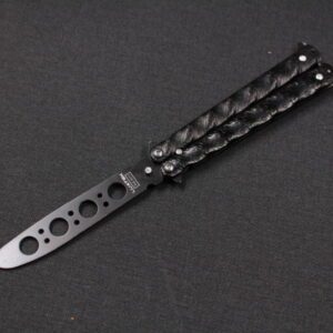 Canivete Tático De Treino Butterfly 22cm S/ Corte, Em Aço Inox Personalizado Caveiras 5 Modelos Cor Preto. D171-4