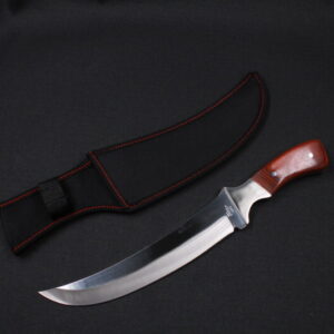 Faca De Caça Pesca Churrasco Luxo Fulltang Inox S002