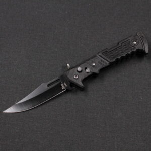 Canivete Automático 21cm Saque Rápido Tatico Militar Preto KA601