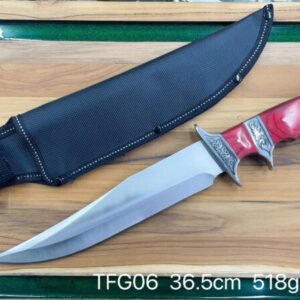 Faca De Caça Pesca Churrasco 37cm Luxo Inox  TFG06