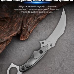 Faca Karambit Fulltang Estilo MICROTECH Multi Funcional Bainha De Polímero Camping SK-7-PT