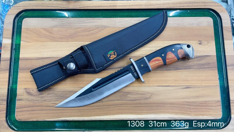 Faca De Caça Pesca Churrasco 31cm Luxo Inox 1308