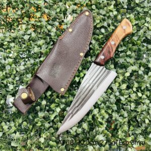 Cutelo De Caça Pesca Churrasco Luxo Fulltang Inox AF68