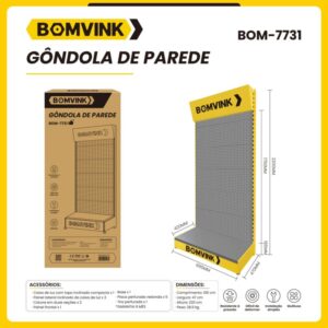 GÔNDOLA DE PAREDE BOMVINK BOM-7731